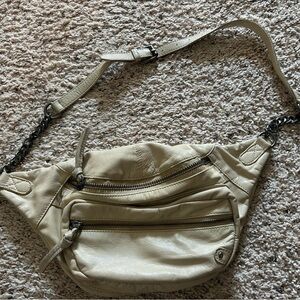 Free People Cream Crossbody Bag